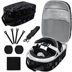The carry case for PSVR2 is especially designed according to its shape, 1:1 accurate open mold, so the unique internal structure with special slots will fit perfectly with your PS VR2. Keeping your all-in-one VR headset and accessories.
